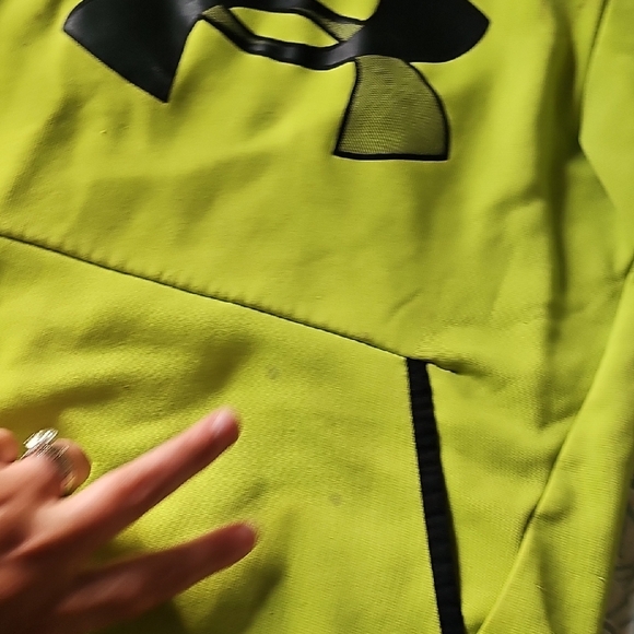 Under Armour YSM Vibrant Lime Hoodie - Picture 3 of 4